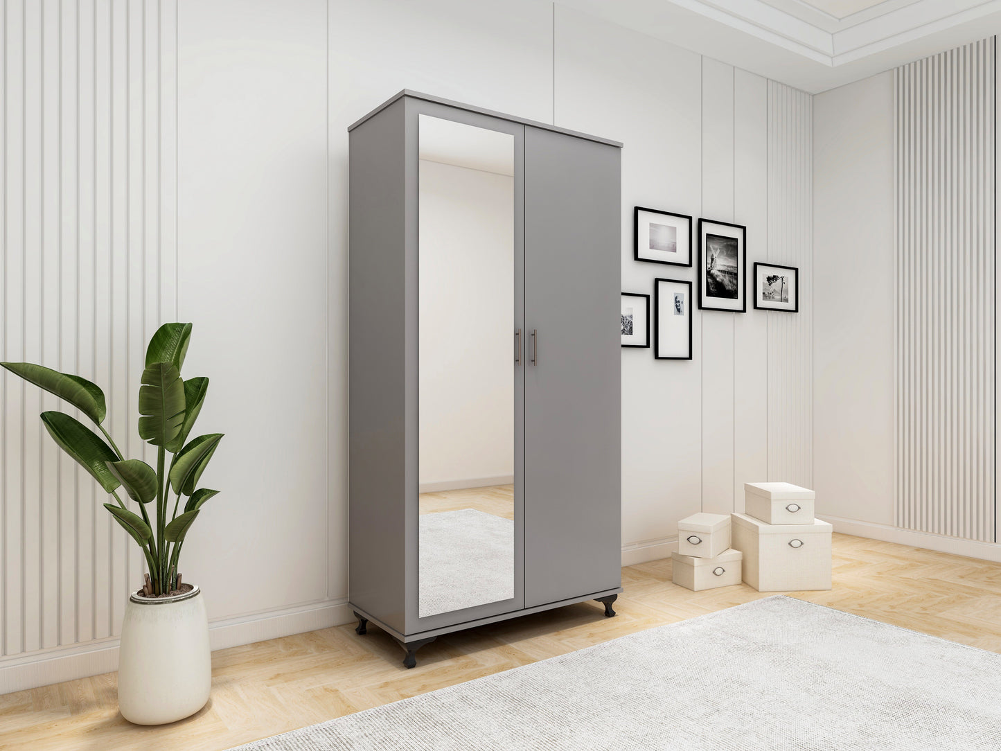 Wardrobe Two doors mirror